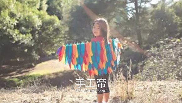 硬纸板制作玩具翅膀 DIY翅膀手作怎麼做