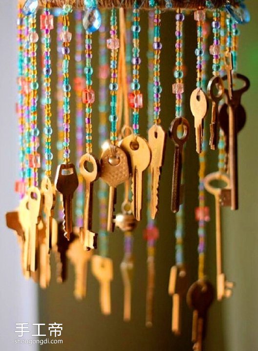 廢鑰匙風鈴DIY手作教學：廢物利用打造美麗裝飾