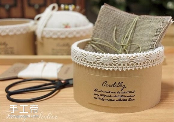 胶带纸筒改造收纳盒DIY，带针插功能实用又环保