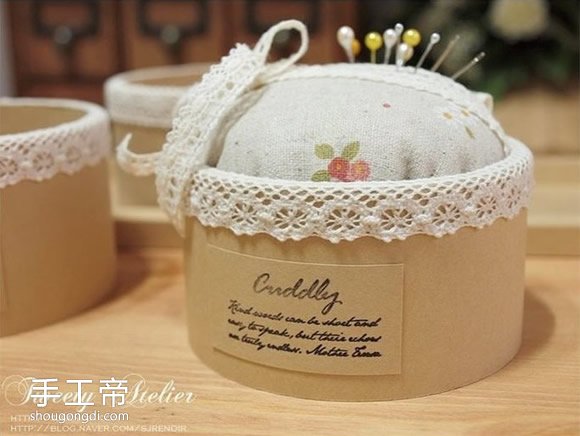 胶带纸筒改造收纳盒DIY，带针插功能实用又环保