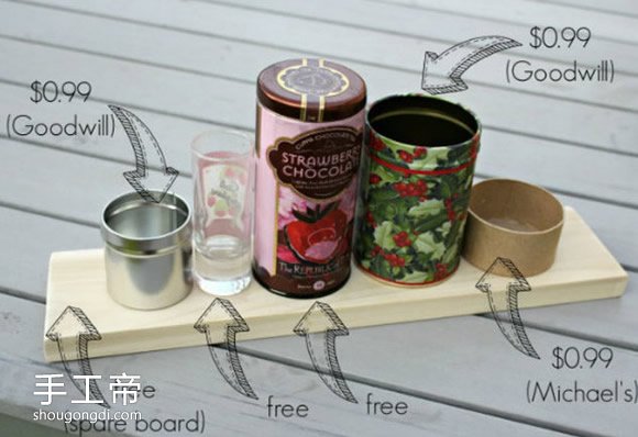 用鐵罐製作筆筒文具架 DIY自製筆筒文具架步驟