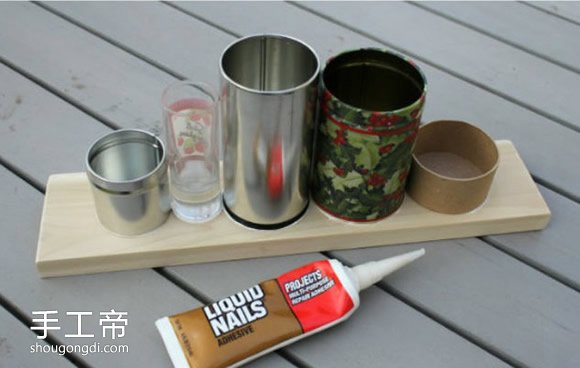 用鐵罐製作筆筒文具架 DIY自製筆筒文具架步驟