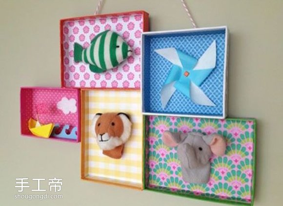 鞋盒蓋子手工藝：製作壁掛裝飾