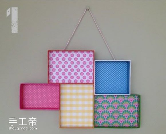鞋盒蓋子手工藝：製作壁掛裝飾