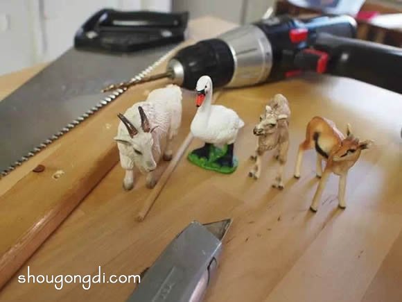 不要的小玩具制作掛架|自製趣味掛鉤架子DIY