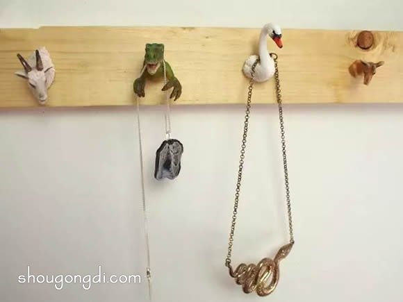 不要的小玩具制作掛架|自製趣味掛鉤架子DIY