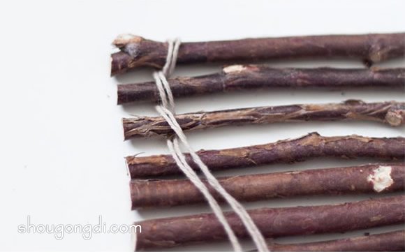 如何用树枝制作杯垫｜简约自然风杯垫做法
