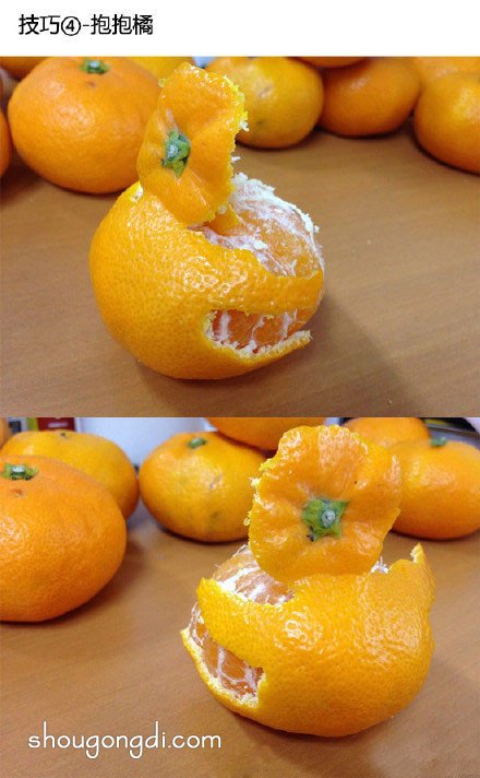 橘子皮手工DIY创意作品：简单有趣的制作图集