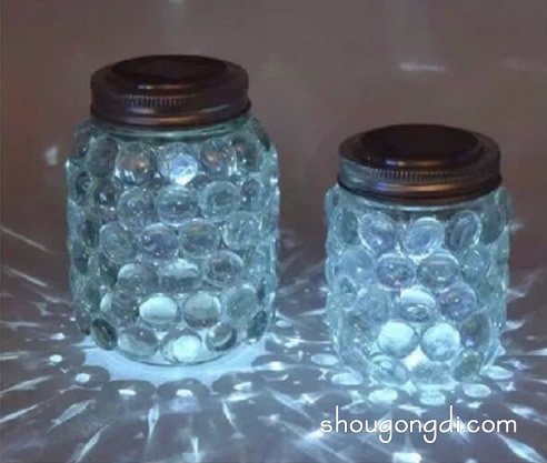玻璃罐DIY浪漫燈飾製作步驟與方法