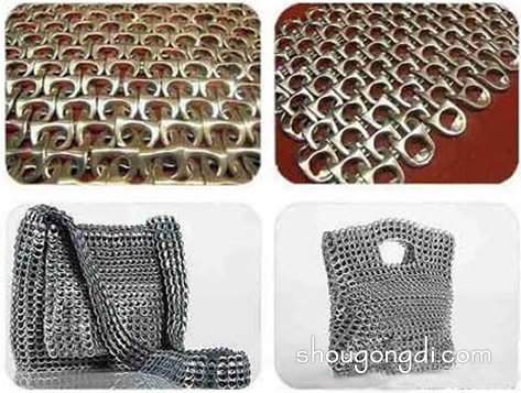 易拉罐拉環手工製作包包：DIY 編織風格手提包