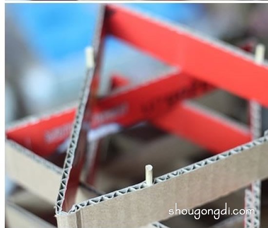 硬纸板废物利用DIY：六角台灯制作教程