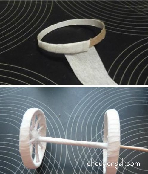 三輪花車模型手工制作：卷紙芯創意DIY指南