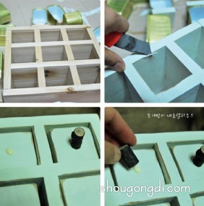 DIY 迷你收纳箱：木板與鐵盒打造酒櫃風收納