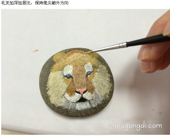 卵石老虎頭像DIY：將普通石子變身為精美手工藝品