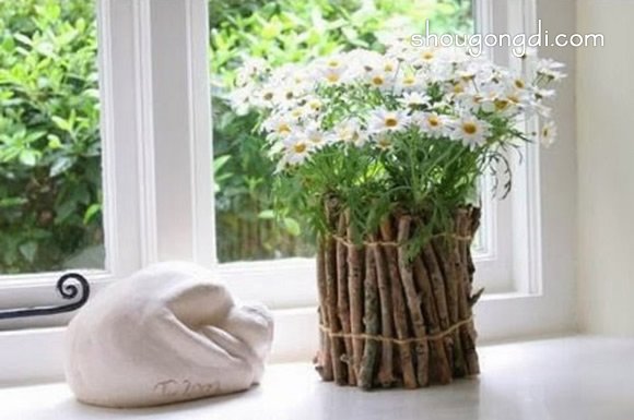 枯樹枝廢物利用DIY：森系花瓶製作步驟