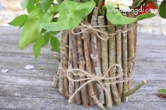 枯樹枝廢物利用DIY：森系花瓶製作步驟