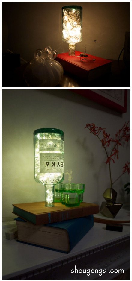酒瓶舊書改造：手作台燈與床頭燈DIY教程