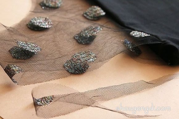 舊T恤改造DIY性感薄紗小禮服教程