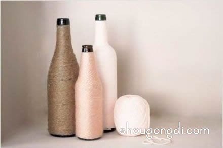 玻璃瓶DIY花瓶｜廢物利用改造簡易手作