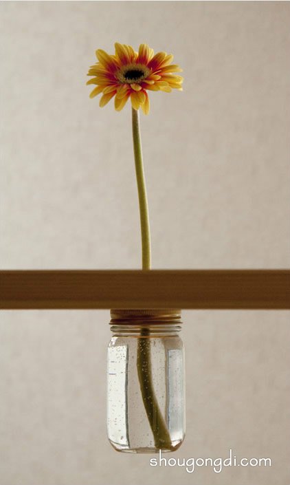 玻璃罐DIY花瓶：桌上一插花，趣味立现