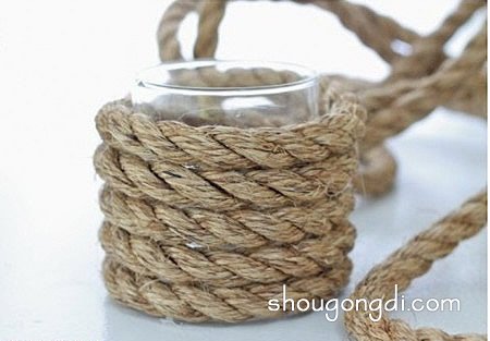 玻璃杯改造DIY：森系花瓶制作教程