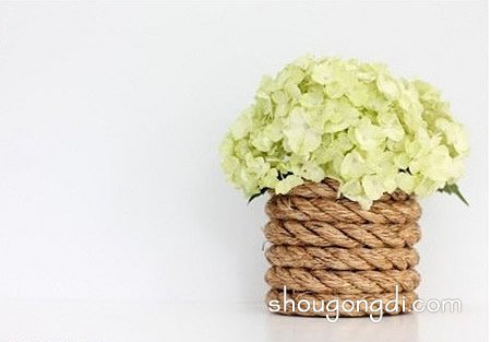 玻璃杯改造DIY：森系花瓶制作教程