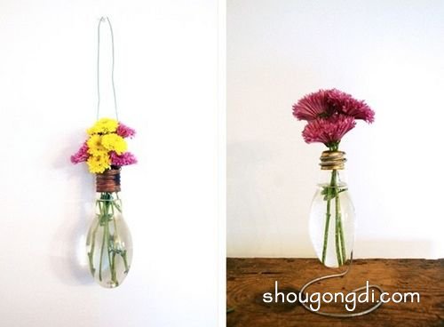 廢燈泡變身花瓶｜DIY工藝教學製作個性裝飾品