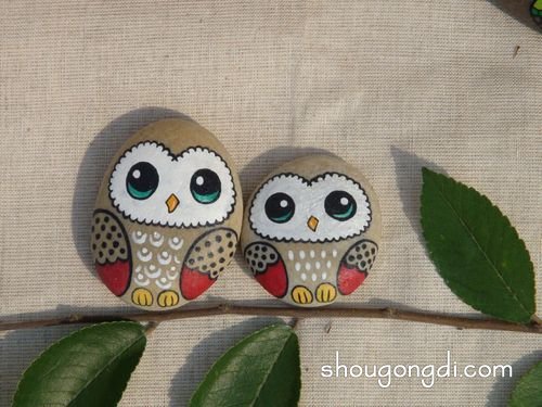 創意石頭畫DIY：灰鵝卵石變身藝術品