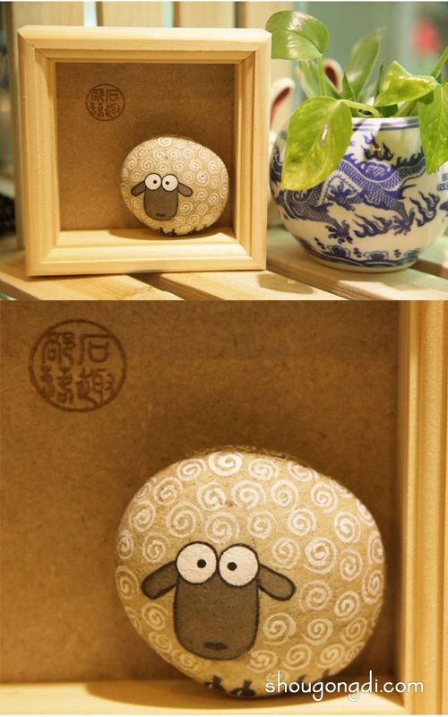 創意石頭畫DIY：灰鵝卵石變身藝術品