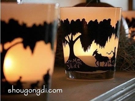 DIY 改造舊玻璃杯：製作美麗蠟燭台