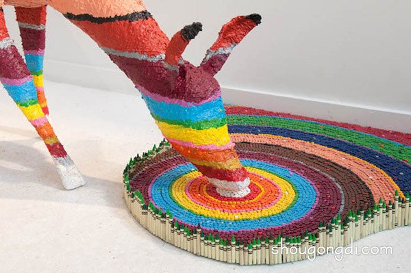 廢棄鉛筆頭變藝術：令人驚嘆的DIY雕塑作品