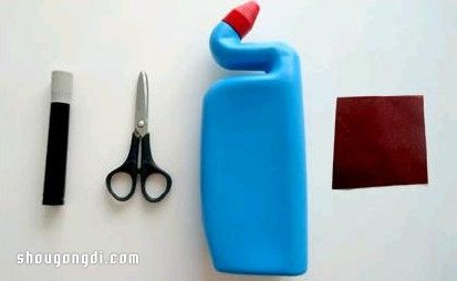 塑料瓶DIY手機充電收納架