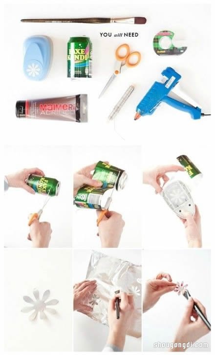 易拉罐DIY：打造田园风自行车筐