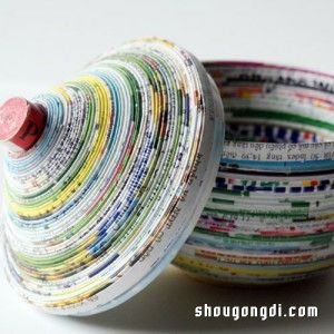 利用舊報紙與雜誌手工DIY：製作收納筐與裝飾品
