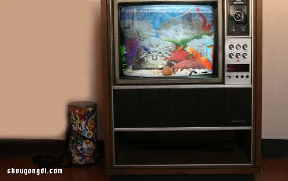 舊電視改造DIY手工魚缸：懷舊風格重生術