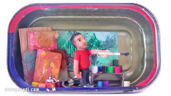 魚罐頭鐵罐變手工DIY：創意迷你空間裝置指南