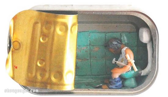 魚罐頭鐵罐變手工DIY：創意迷你空間裝置指南