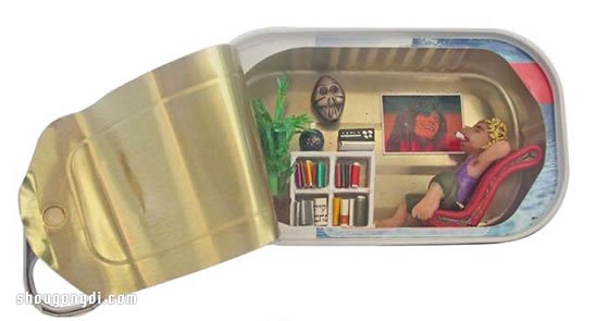 魚罐頭鐵罐變手工DIY：創意迷你空間裝置指南