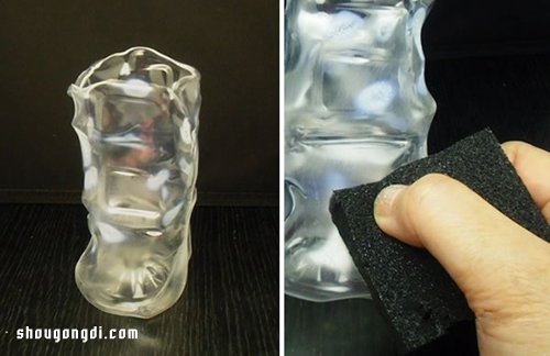 變廢為寶：矿泉水瓶DIY冰雕風手工藝品