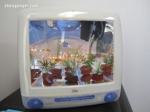 舊iMac G3變身美麗水族箱：廢舊蘋果電腦改造DIY專題