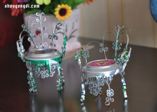 廢棄易拉罐變身精靈椅：DIY手工藝品製作