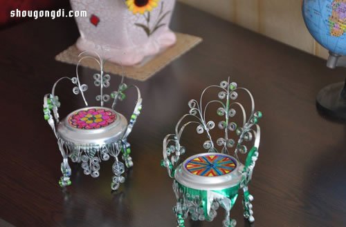 廢棄易拉罐變身精靈椅：DIY手工藝品製作