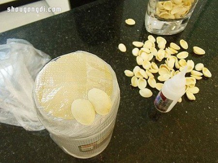 开心果殼DIY手工製作:漂亮花瓶、筆筒、收納筒
