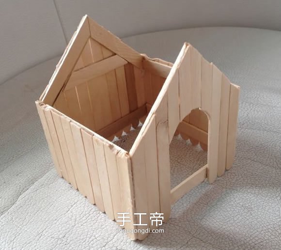 雪糕棍搭建两层楼房模型教程