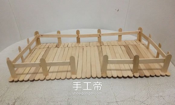 雪糕棍搭建两层楼房模型教程