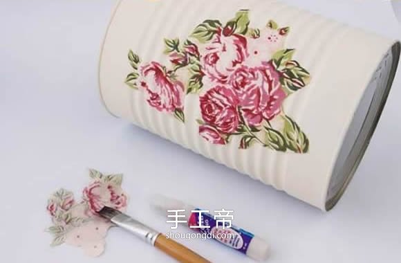 用奶粉罐DIY濕毛巾收納架｜簡易廢物利用手作教學