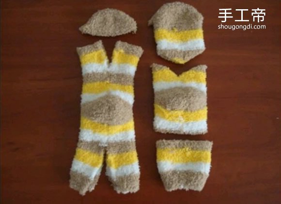 舊襪子變趴趴貓｜DIY布藝趴趴貓製作教學圖解