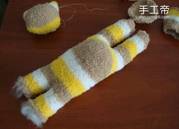 舊襪子變趴趴貓｜DIY布藝趴趴貓製作教學圖解