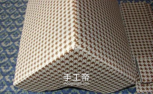 瓦楞纸製作化妝品收納架DIY教學