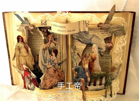 舊書再造：廢舊書籍變身藝術品紙雕創作